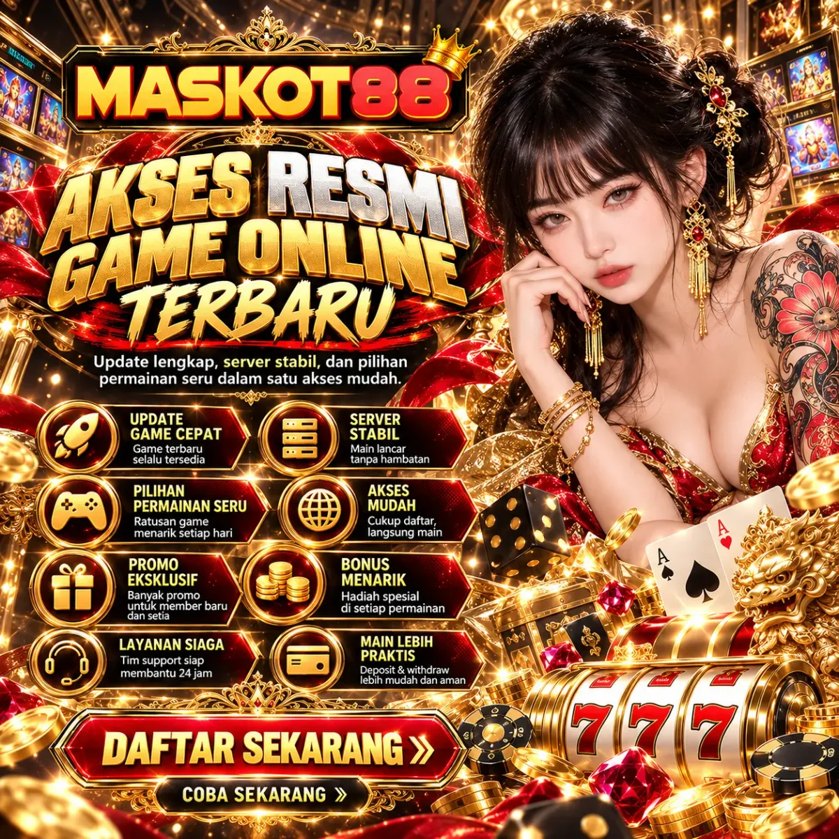 Banner sorotan Kenali Akses dan Informasi Game Online di MASKOT88 — MASKOT88